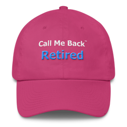 Hat ball cap Pink Retired