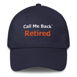 Hat ball cap Retired