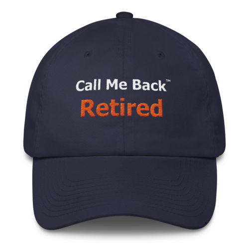Hat ball cap Retired