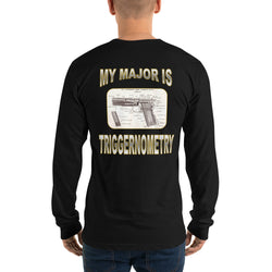 Long sleeve t-shirt   My Major is TRIGGERNOMETRY