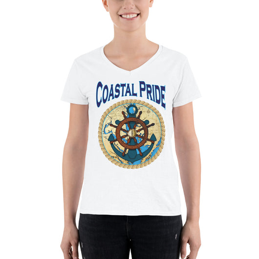 Women's Casual V-Neck Shirt  Coastal Pride