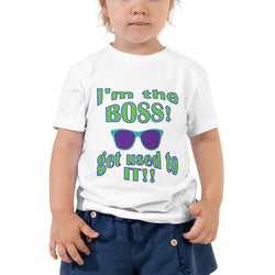 Toddler Short Sleeve Tee  I'm the BOSS