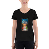Women's Casual V-Neck Shirt   The Ocean is calling On My Way